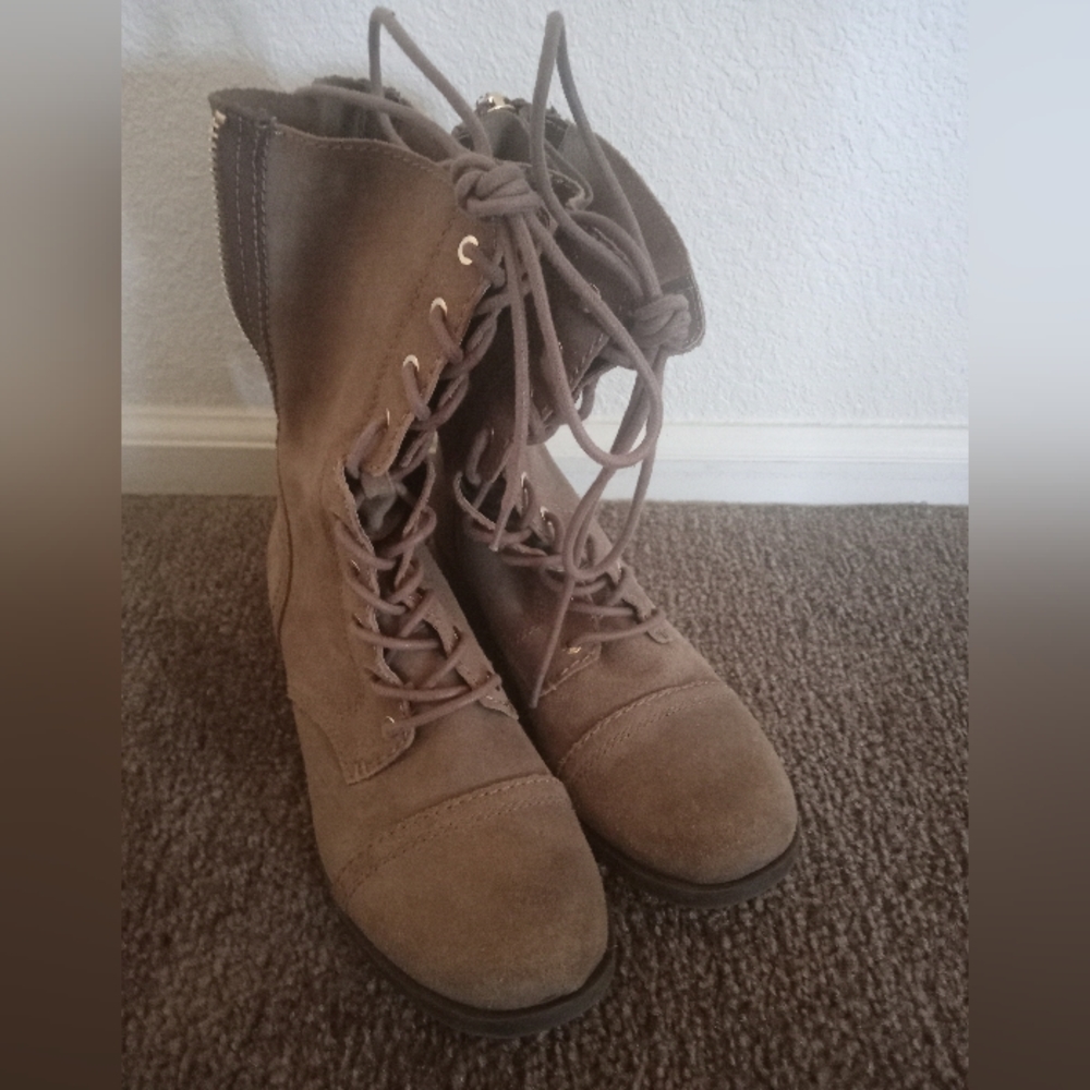 Also Combat Suede Boots